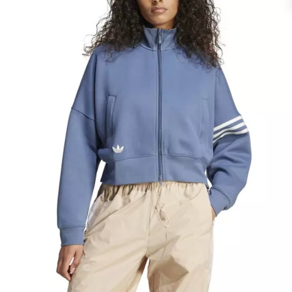 Adidas Originals Neuclassics Sweat Pants & Track Top Set in Blue - Picture 2 of 11